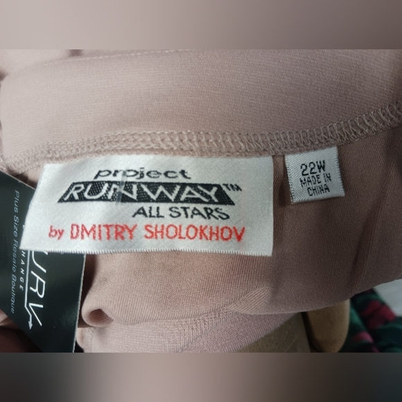 Project Runway All Stats by Dmitry Sholokhov Pink Dress Size 22W - Picture 5 of 5